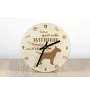Bull Terrier, Bully - clock with a dog, wooden clock, wall clock for dog lovers, clock for desk and shelf, Art-Dog
