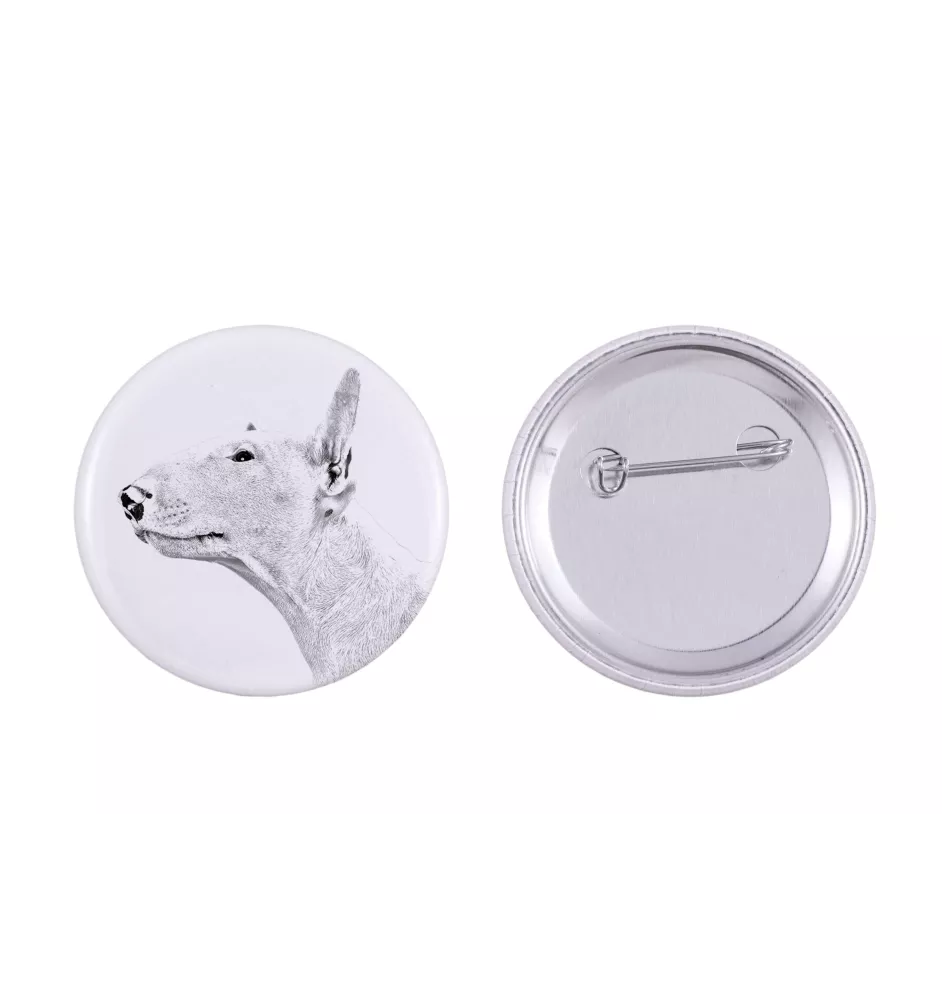 Bull Terrier, Bully - pin with your dog, add your own photo, Art-Dog brand