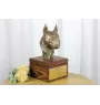 Bull Terrier IV - urne pour les cendres du chien avec une statuette, petite urne pour chien, urne personnalisée avec le buste du chien de la marque Art-Dog