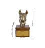 Bull Terrier IV - urne pour les cendres du chien avec une statuette, petite urne pour chien, urne personnalisée avec le buste du chien de la marque Art-Dog
