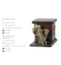 Bull Terrier I - urne pour les cendres d'un chien avec une statuette, une urne élégante pour chien, une urne exceptionnelle avec un buste de chien de la marque Art-Dog