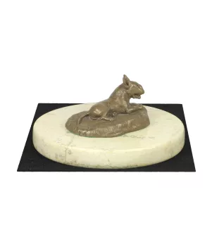 Bull Terrier, Bullterrier I - Hundestatue, Hundesilhouettefigur, Trophäe für die Hundeausstellung der Marke Art-Dog