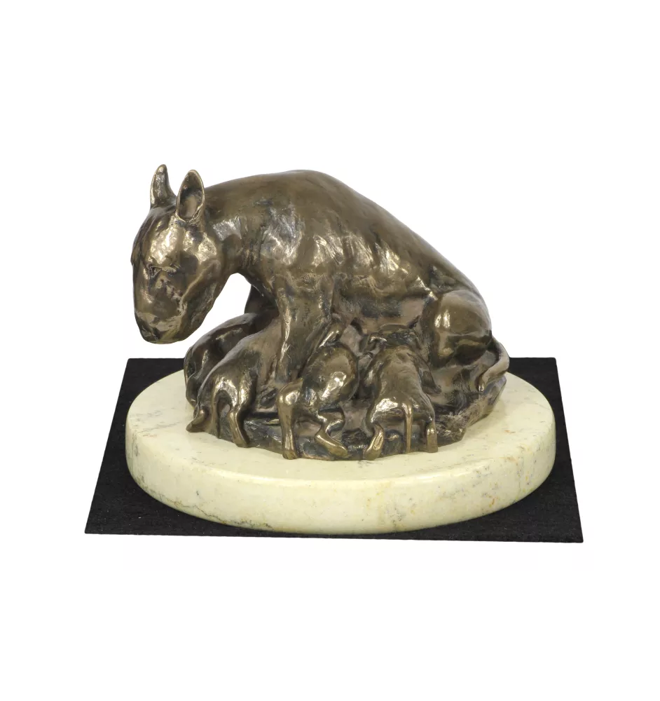 Bull Terrier, Bully II - dog figurine, dog silhouette figurine, trophy for Art-Dog dog show exhibition