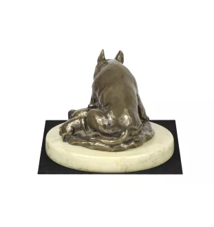 Bull Terrier, Bullterrier II - Hundestatue, Hundesilhouettefigur, Trophäe für die Hundeausstellung der Marke Art-Dog