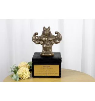 Bulterier urny na pudełku czarne Art-Dog