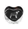 Bull Terrier, Bullterrier - Hundebild im Kristall, Kristallherz, einzigartiger Bilderrahmen der Marke Art-Dog