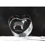 Bull Terrier, Bully - a photo of a dog in crystal, crystal heart, unique photo frame from the Art-Dog brand