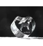 Bull Terrier, Bully - a photo of a dog in crystal, crystal heart, unique photo frame from the Art-Dog brand