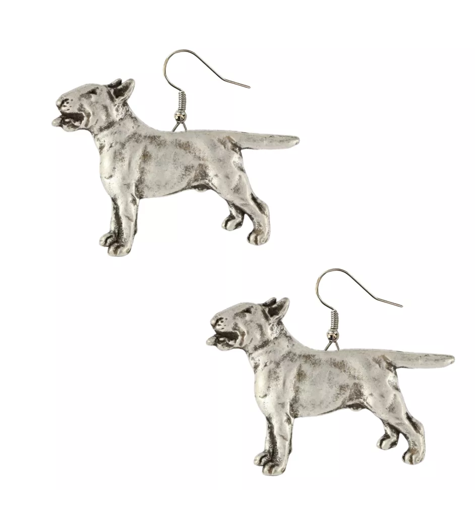 Bull Terrier I - boucles d'oreilles pendantes avec des chiens, bijoux charmants pour maman de chien, cadeau pour fille de la marque Art-Dog