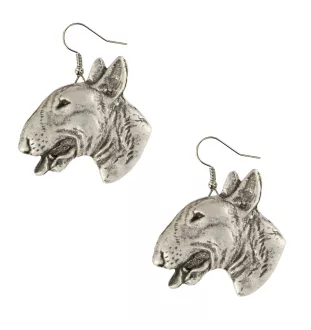 Bull Terrier, Bullterrier II - Hängende Ohrringe mit Hunden, entzückender Schmuck für Hunde-Mama, Geschenk für Mädchen von der Marke Art-Dog
