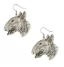 Bull Terrier, Bully II - hanging earrings with dogs, charming jewelry for a dog mom, a gift for a girl from the Art-Dog brand
