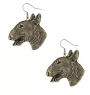 Bull Terrier III - boucles d'oreilles pendantes avec des chiens, bijoux charmants pour maman de chien, cadeau pour fille de la marque Art-Dog