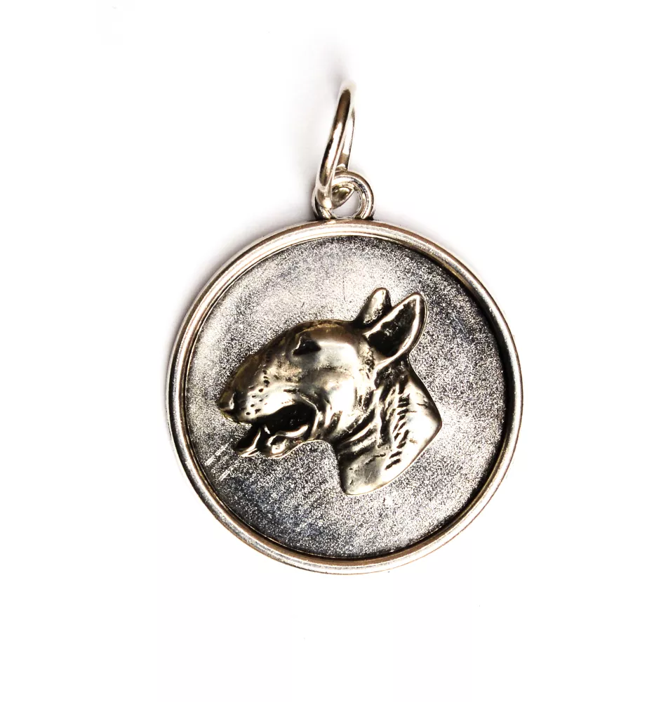 Bull Terrier II - collier avec chien, pendentif pour maman de chien, bijoux uniques de la marque Art-Dog