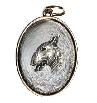 Bull Terrier, Bully III - necklace with a dog, pendant for a dog mom, unique jewelry from the Art-Dog brand