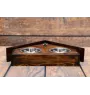 Bull Terrier, Bully I - wooden stand with bowls for a dog, decorative dog bowls, a gift for adopting a dog from the Art-Dog brand