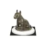 Bull Terrier, Bully III - dog figurine, figure on a white base, trophy for Art-Dog dog show exhibition