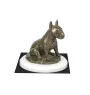 Bull Terrier III - statuette de chien, figurine sur un socle blanc, trophée pour exposition de chiens de la marque Art-Dog