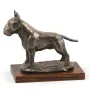 Bull Terrier, Bullterrier - Hundestatue, Figur auf weißem Marmor, Trophäe für die Art-Dog-Hundeaustellung
