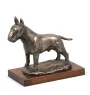 Bull Terrier, Bully - dog figurine, statue on white marble, trophy for Art-Dog dog show exhibition
