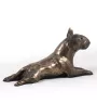 Bull Terrier, Bully IV - dog figurine, statue on white marble, trophy for Art-Dog dog show exhibition