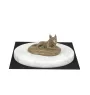 Bull Terrier, Bully I - dog figurine, statue on white marble, trophy for Art-Dog dog show exhibition