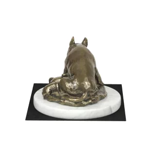 Bulterier statuetka na jasnym kamieniu Art-Dog