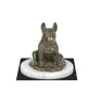 Bull Terrier III - une statuette de chien, une figurine en marbre blanc, un trophée pour l'exposition de chiens de la marque Art-Dog