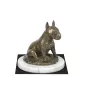 Bull Terrier III - une statuette de chien, une figurine en marbre blanc, un trophée pour l'exposition de chiens de la marque Art-Dog