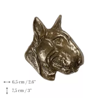 Bull Terrier, Bullterrier - Gedenktafel mit Hund, personalisierten Dank, Auszeichnung, Diplom mit Widmung der Marke Art-Dog