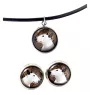 Bull Terrier, Bullterrier - Schmuck mit Ihrem Foto-Box, Halskette und Ohrringe-Set, personalisierte Produkte der Marke Art-Dog.