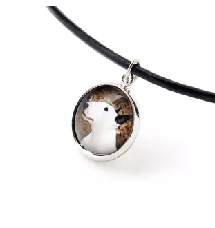 Bull Terrier - ensemble de bijoux avec votre photo, ensemble fait à la main, bracelet et collier de la marque Art.-Dog