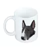 Bull Terrier - tasse avec une photo et un motif de chien géométrique Art-Dog