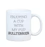 Bull Terrier, Bullterrier - Becher mit einem Bild und dem Schriftzug geometrischer Hund Art-Dog