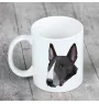 Bull Terrier, Bullterrier - Becher mit einem Bild und dem Schriftzug geometrischer Hund Art-Dog