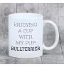 Bull Terrier - tasse avec une photo et un motif de chien géométrique Art-Dog