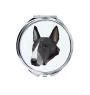 Bull Terrier, Bully - mirror with a geometric design and the brand name Art-Dog