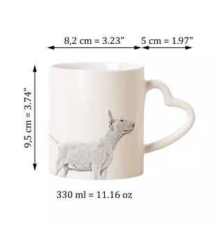 Bulterier kubek z psem good morning serce Art-Dog