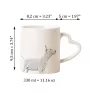 Bull Terrier - tasse avec chien, une tasse adorable avec une anse en forme de cœur, un cadeau universel de la marque Art-Dog