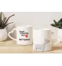 Bull Terrier, Bullterrier - Tasse mit Hund, entzückende Tasse mit herzförmigem Henkel, universelles Geschenk der Marke Art-Dog