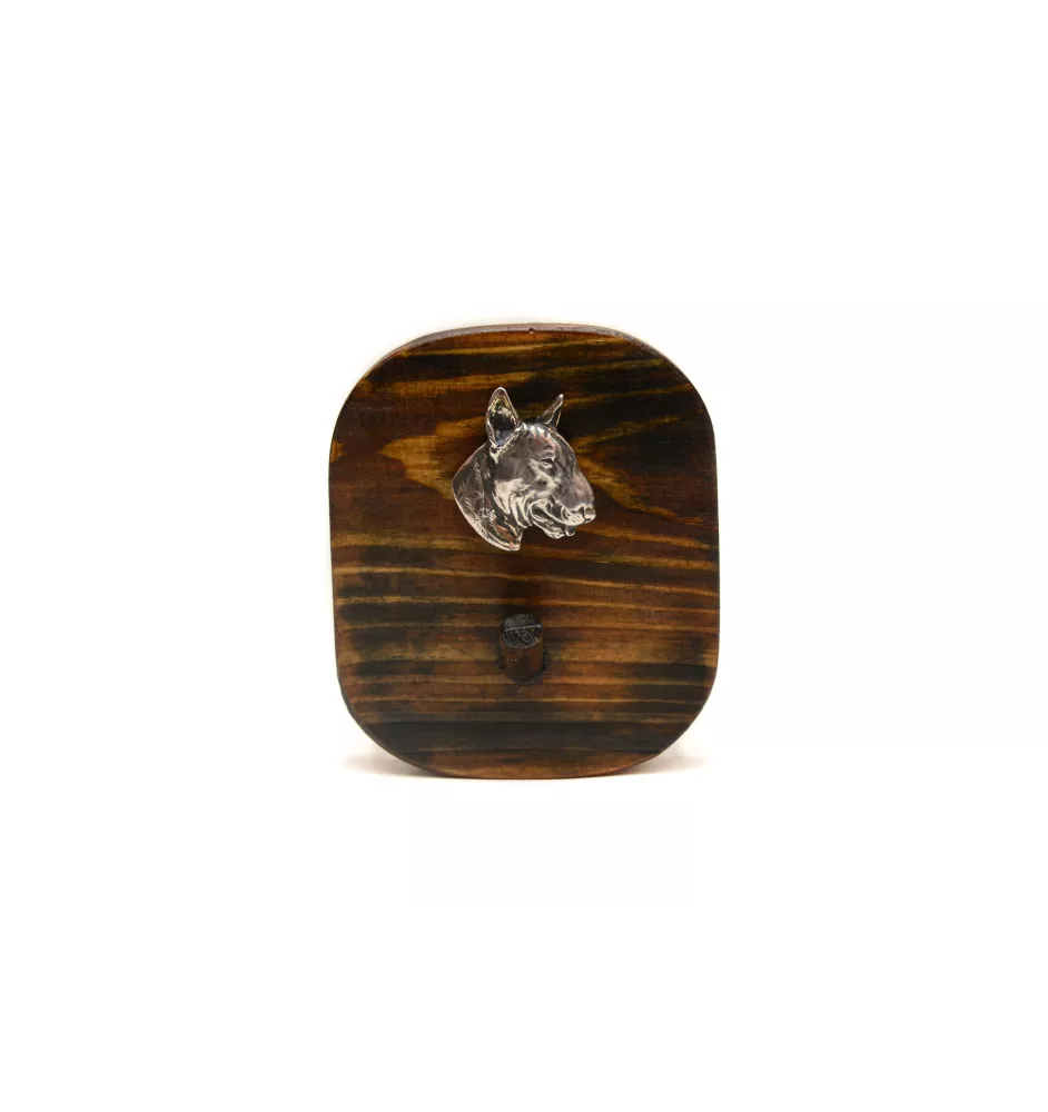 Bulterier wieszak drewniany pojedynczy Art-Dog