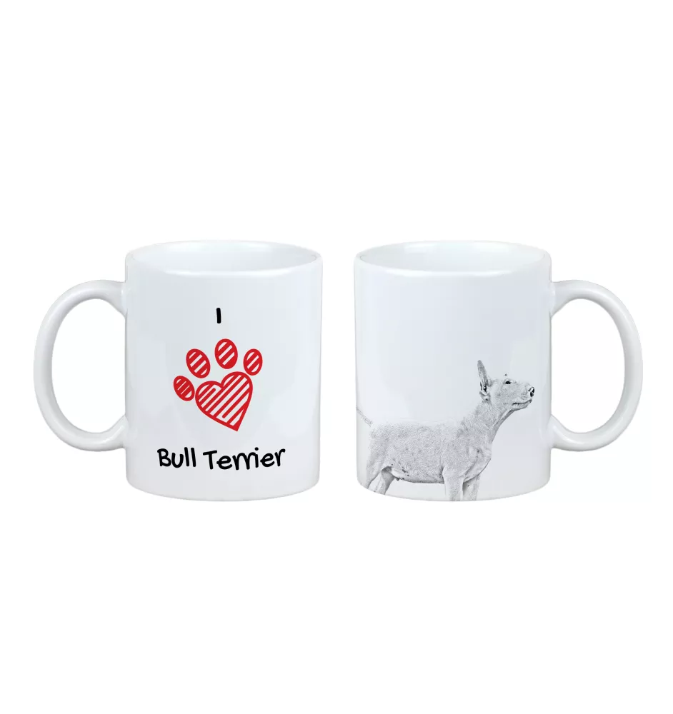 Bull Terrier, Bullterrier - Tasse mit Hund, entzückende Tasse mit Grafik, Geschenk mit Ihrem Foto von der Marke Art-Dog
