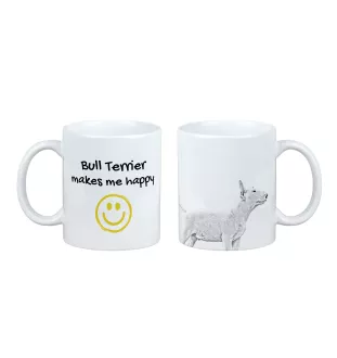 Bulterier kubek z psem Makes me happy Art-Dog