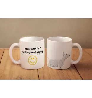 Bull Terrier, Bully - cup with a dog, cheerful cup for a dog lover, personalized gift from the Art-Dog brand