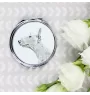 Bull Terrier - miroir de poche avec chien, miroir personnalisé pour sac à main, miroir compact avec impression de la marque Art-Dog