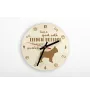 French Bulldog, Frenchie - clock with a dog, wooden clock, wall clock for dog lovers, clock for desk and shelf, Art-Dog