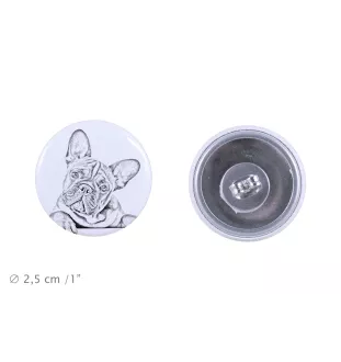 Bouledogue français - boucles d'oreilles uniques avec un chien, votre animal de compagnie sur un porte-clés, marque propre Art-Dog