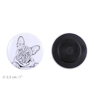 French Bulldog, Frenchie - magnet with a dog's pupil, exceptionally light, strong magnet, handmade product by the Art-Dog brand