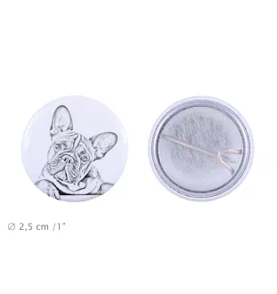 Bouledogue français - badge avec votre chien, ajoutez votre propre photo, marque Art-Dog