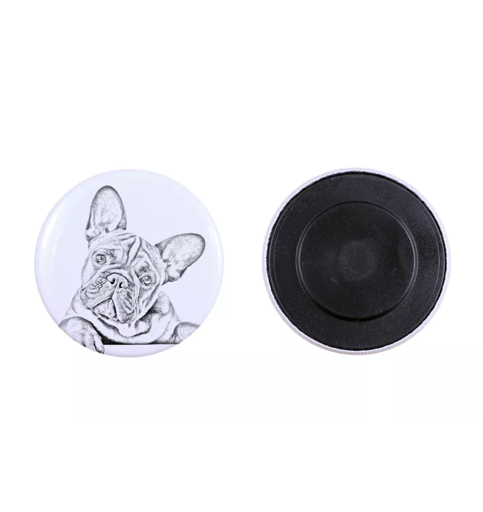 French Bulldog, Frenchie - magnet with a dog's pupil, exceptionally light, strong magnet, handmade product by the Art-Dog brand