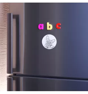 Bouledogue français - aimant avec un œil de chien, exceptionnellement léger, aimant puissant, produit fabriqué à la main par la marque Art-Dog